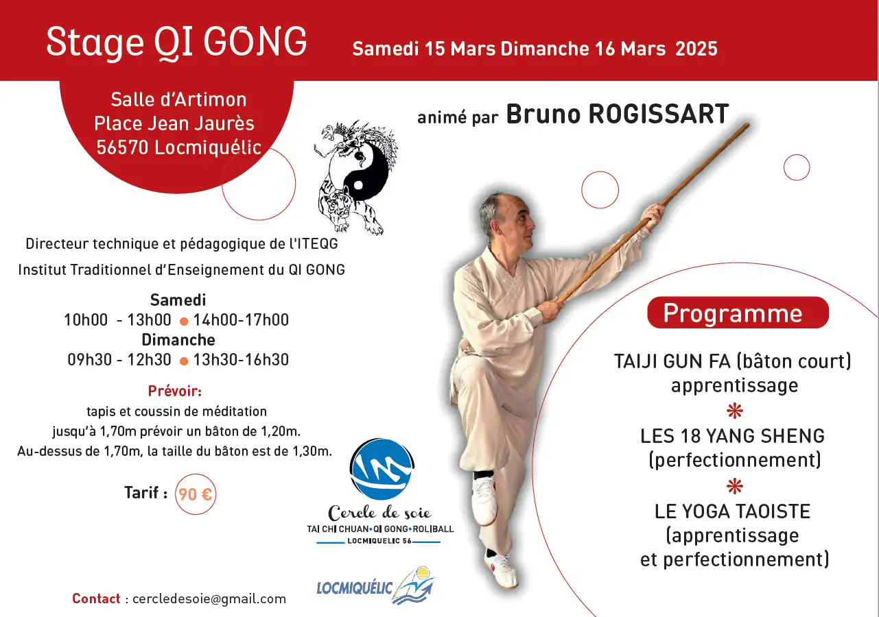 Stage QI GONG avec Bruno ROGISSART